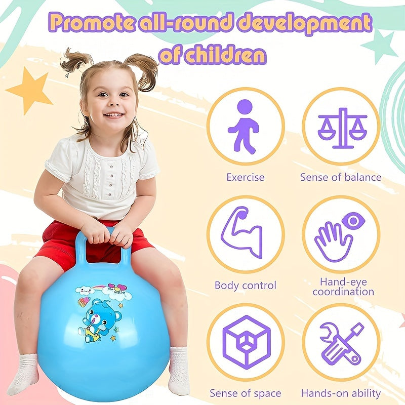 18inch Bounce Ball Jump Bounce Ball With Handle Hippie Jump Ball