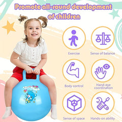 18inch Bounce Ball Jump Bounce Ball With Handle Hippie Jump Ball