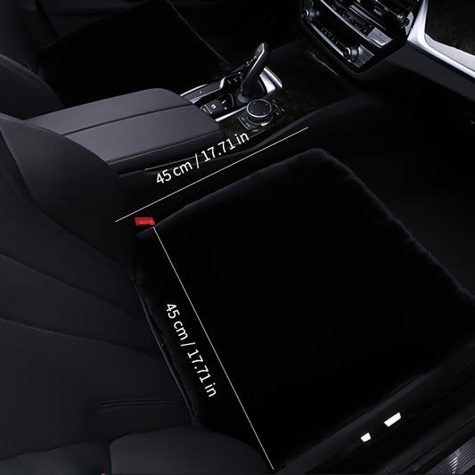 Long Fluffy Car Cushion Warm Single Seat Thickened Universal Binding