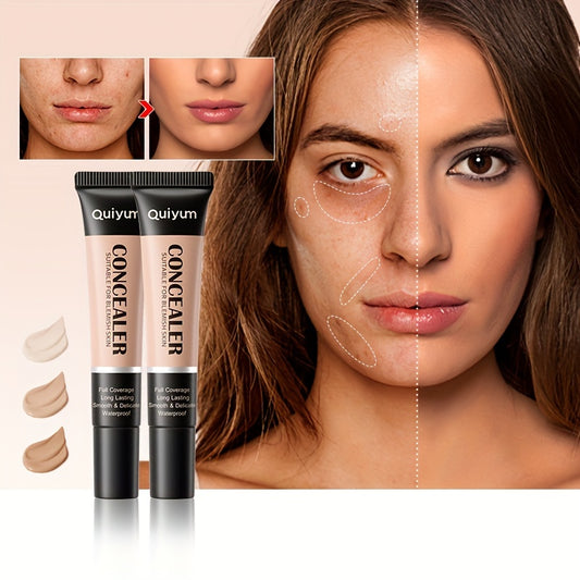 2pcs Flawless Skin Concealer Full Coverage Long lasting Waterproof