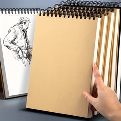 Spiral Sketchbook 30 Sheets Acid-Free Drawing Pad for Adults and Beginners