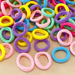 Colorful Hair Ties Ponytail Holders Scrunchies Hair Accessories For Baby Girls