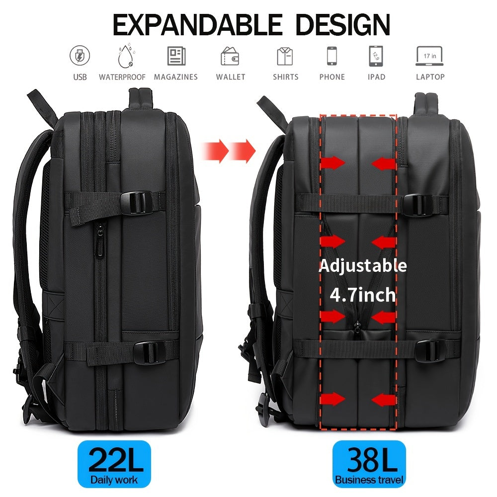 BANGE Exp Travel Laptop Backpack Large Capacity Waterproof USB P