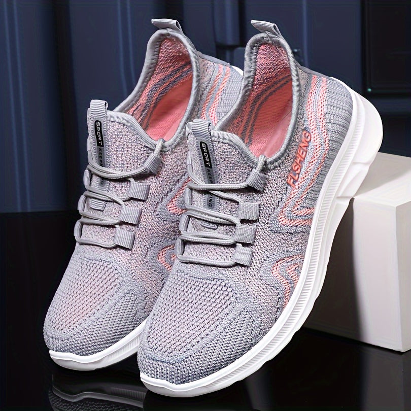 Soft Thick Sole Mesh Breathable Woven Shoes for Outdoor School Travel Walking