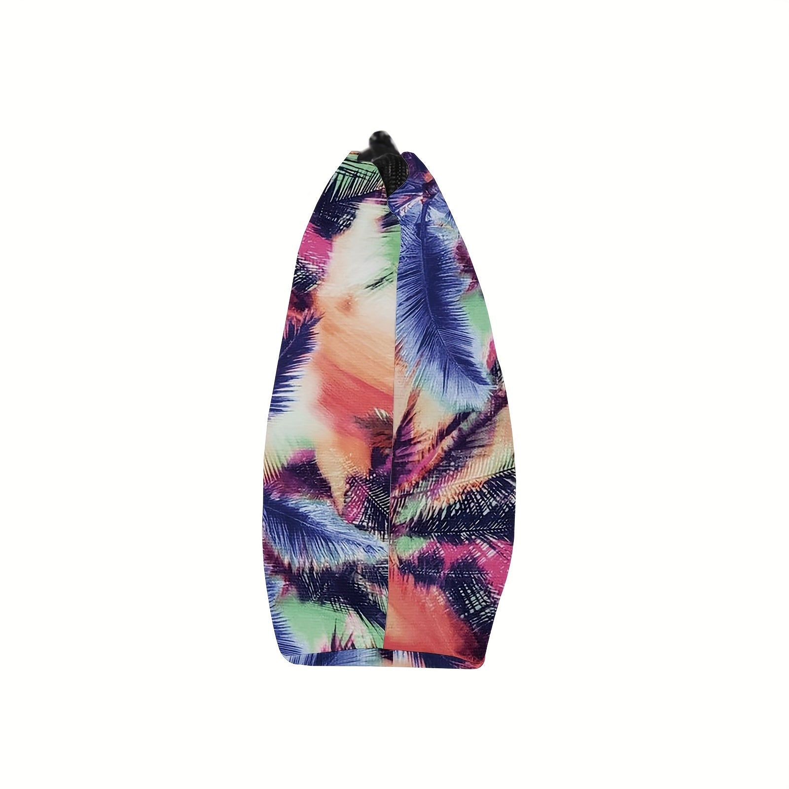 Tropical Tree Print Makeup Bag Small Toiletry Pouch