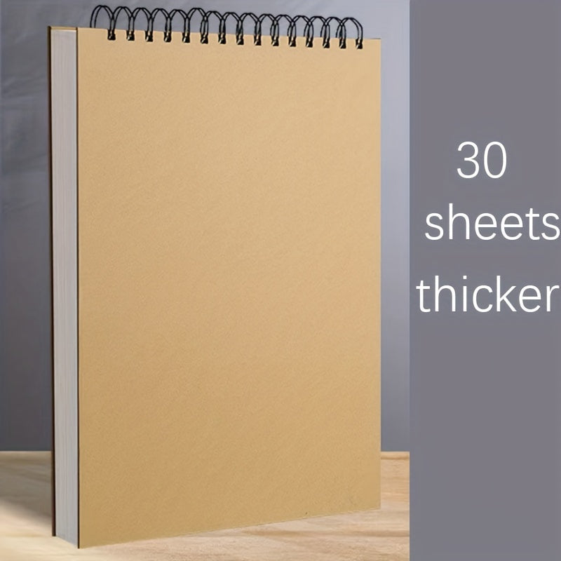 Spiral Sketchbook 30 Sheets Acid-Free Drawing Pad for Adults and Beginners