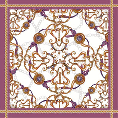 Anchor Chain Print Bandana Shawl Square Scarf Head Wrap