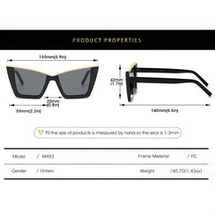 Y2K Cat Eye Sunglasses Gradient Anti Glare UV400