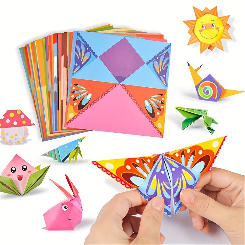54pcs Animal Origami Paper Cutting Book Puzzle Learning Toy Gift