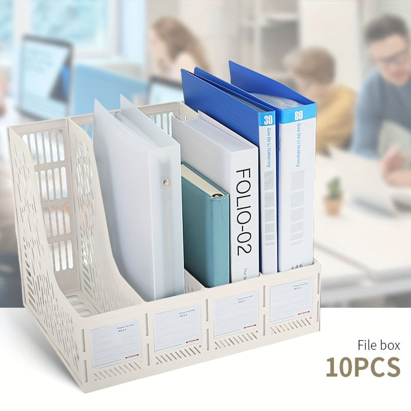 10pcs Desk Organizer File Holder Office Stationery Organizer