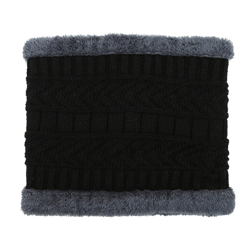 Men's Winter Beanie Hat Scarf Set Fleece Lined