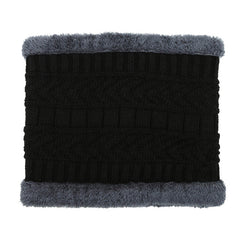 Men's Winter Beanie Hat Scarf Set Fleece Lined