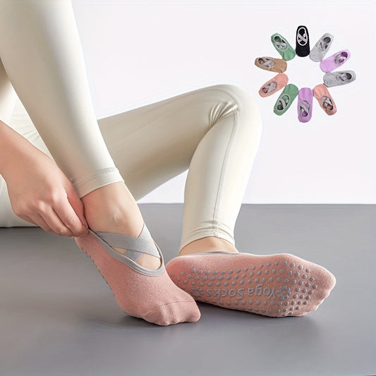 Non Slip Sweat Absorption Yoga Socks Silicone Padded Bottom