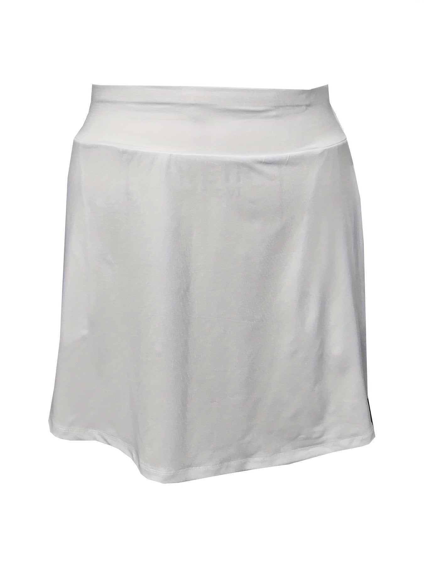  Solid Stretch Tennis Skort With Pockets