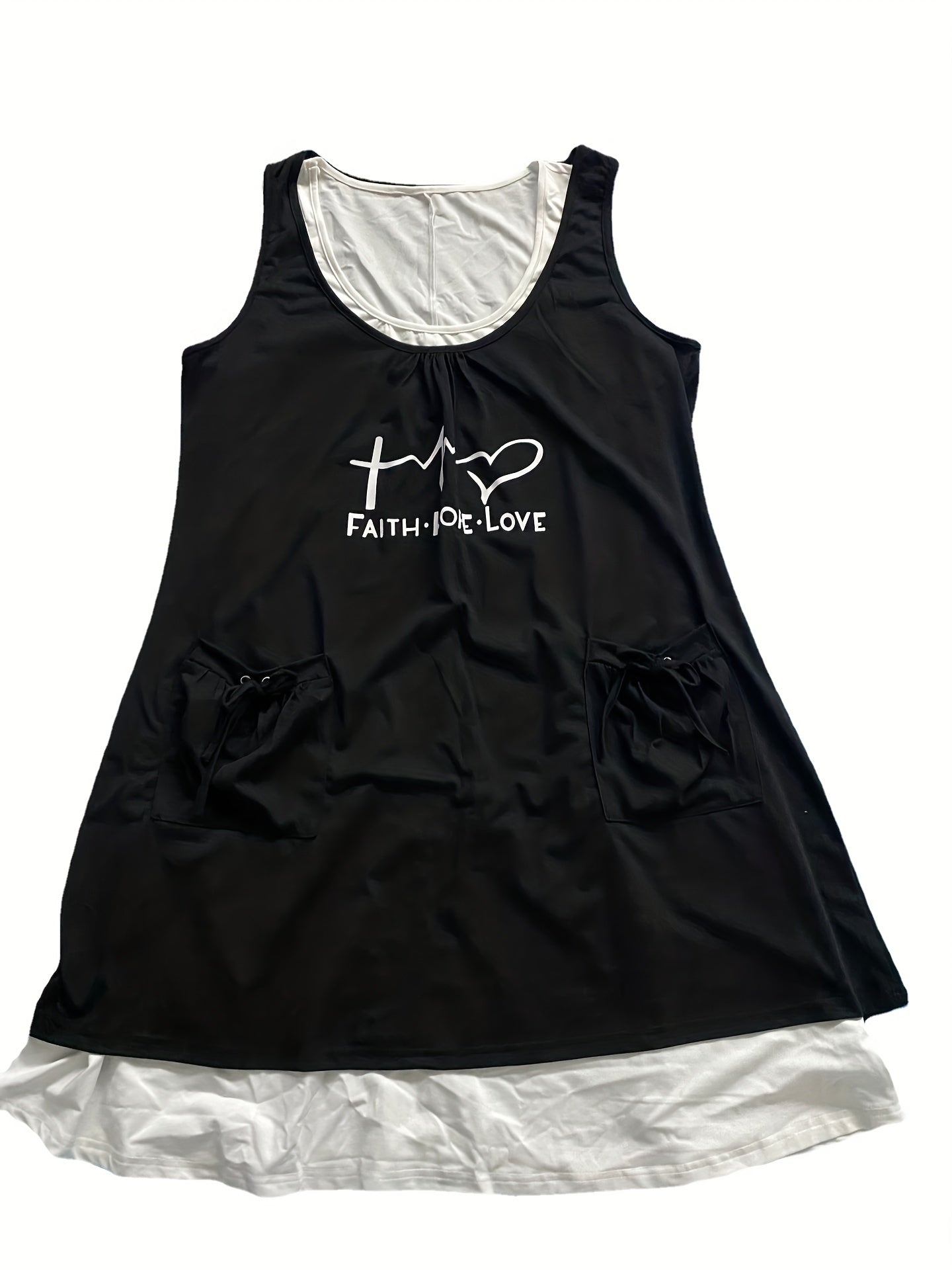  Tank Dress Set Women's Plus Casual Two Piece Set