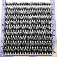 200 Clusters Lashes Mixed D Curling 9-16mm Soft DIY False Eyelashes