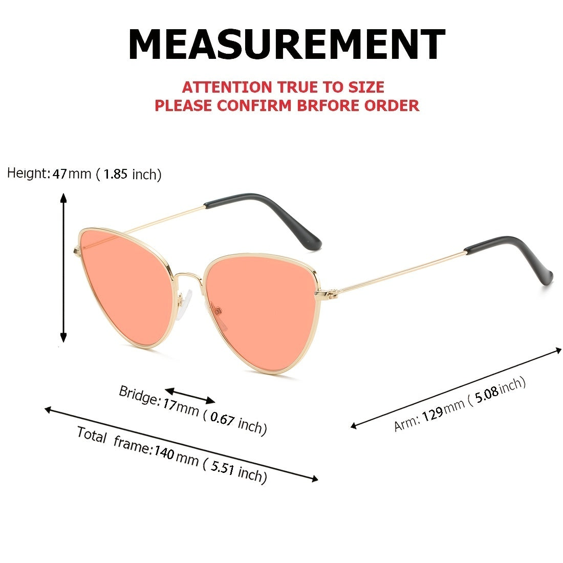 Cat Eye Women Sunglasses Vintage Shaped Sun Glasses UV400
