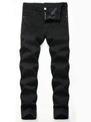 Men's Stretch Denim Pants for Spring Summer