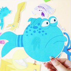 Hoojojo Pout Pout Fish Felt Teaching Apron Set