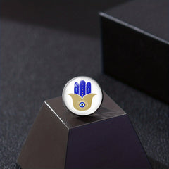 Evil Eye Collar Pin Eye Shirt Button Accessory