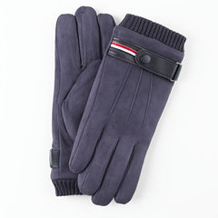 Men's Thickened Velvet Warm Gloves Touch Screen Outdoor Sports Gloves