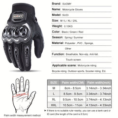 Summer Motorcycle Gloves Touch Screen Full Finger Guantes Moto Protective