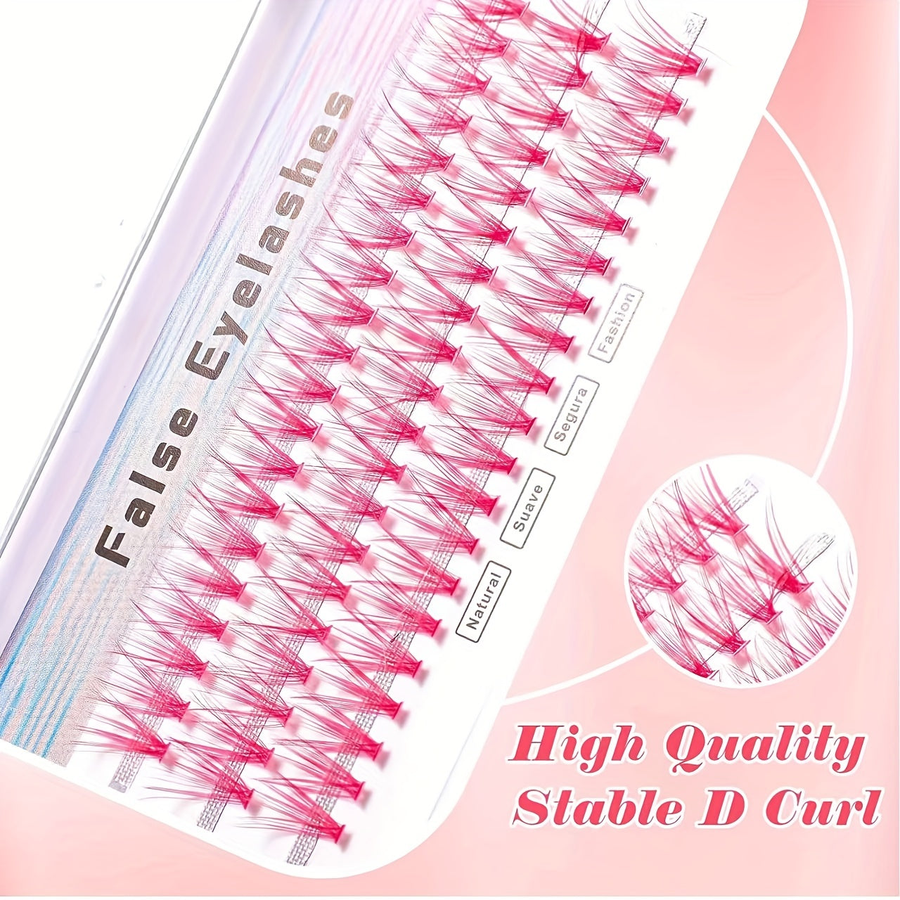 Colorful Lash Clusters 180 Pcs 12mm 30D Curl DIY Eyelash Extensions