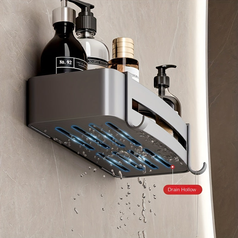 Wall Mounted Bathroom Storage Rack Multifunctional Bathroom Tray