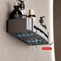 Wall Mounted Bathroom Storage Rack Multifunctional Bathroom Tray