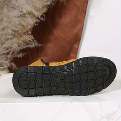 Women's Lace Up Short Boots Side Zipper Outdoor Comfort Booties