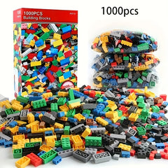 1000pc Multicolored Building Kit Toy for Kids