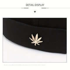 Brimless Melon Skin Soft Top Hat Unisex Street Hip-hop Fashion Hat