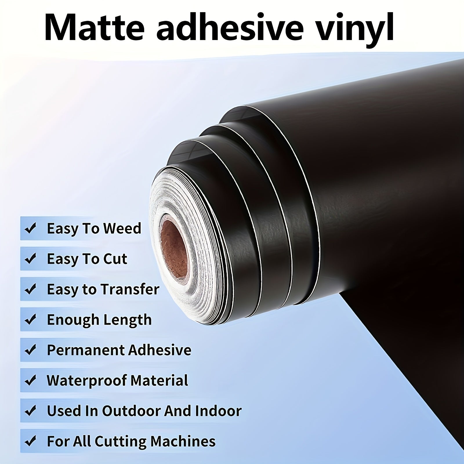 6.1m Permanent Adhesive Vinyl for Cricut 30x48cm - Scrapbooking, Car Decals