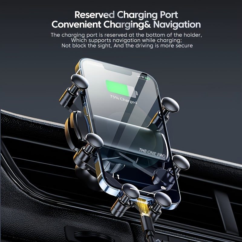 Auto Gravity Car Air Vent Mount Phone Holder for 14 13 Pro Max & GPS