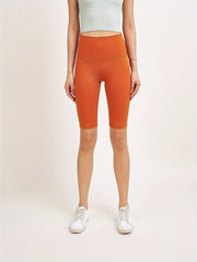 Solid Yoga Shorts High Stretch Running Fitness Sports Shorts