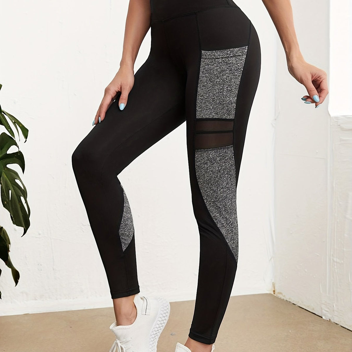 High Waist Skinny Leggings Long Length