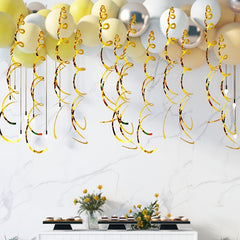 6pcs Spiral Party Charm Decorations - Room & Birthday Party Decor
