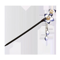 Vintage Chinese Hair Chignon Tassel Hair Pin Traditional Flowers Hair Fork