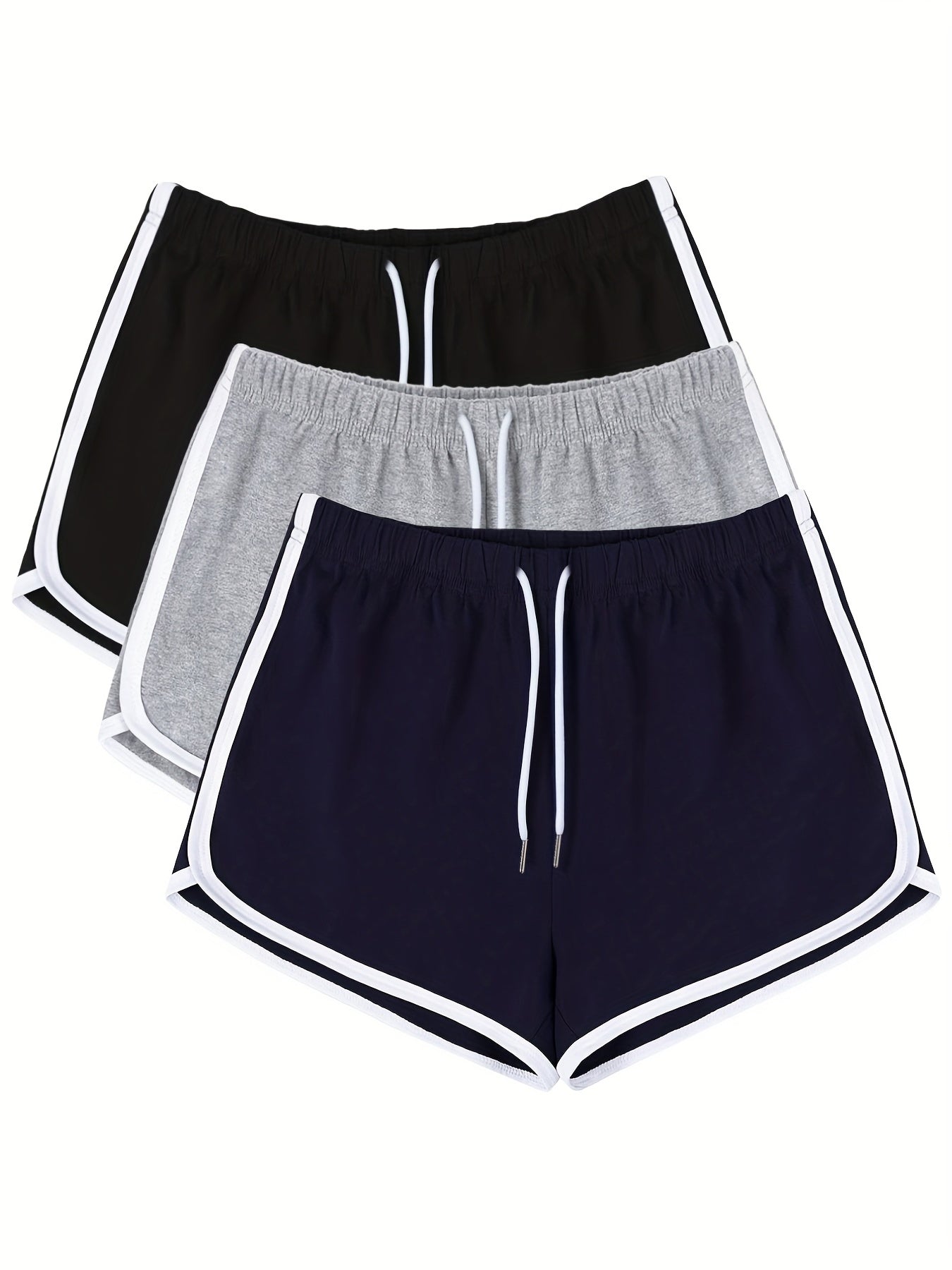 3pcs Women's High Waist Athletic Running Shorts Soft And Comfortable