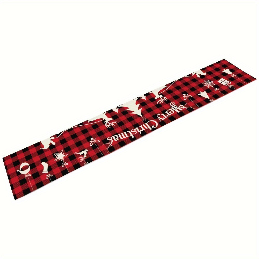 Christmas Linen Table Mat Runner for Indoor/Outdoor Decoration