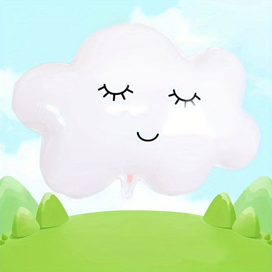 Rainbow Cloud Balloon Birthday Decoration Props Ribbon Cloud Aluminum Film