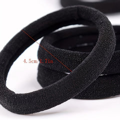 100pcs Soft Hair Rope Elastic Ponytail Holder Hair Accessory