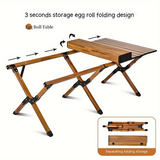 Portable Carbon Steel Folding Table for Outdoor Camping Picnic