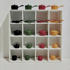 7pcs Kitchen Set Metal Material Dollhouse DIY Model Accessories