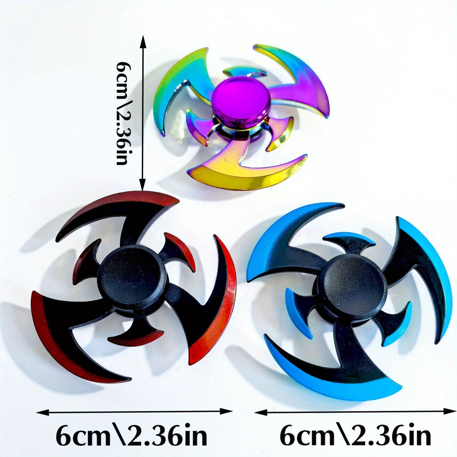 Colorful Fidget Spinner Hand Crank Toy