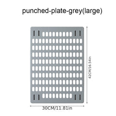 1pc DIY Punching Wall Rack Shelf Wall Hanging Storage Hook Rack