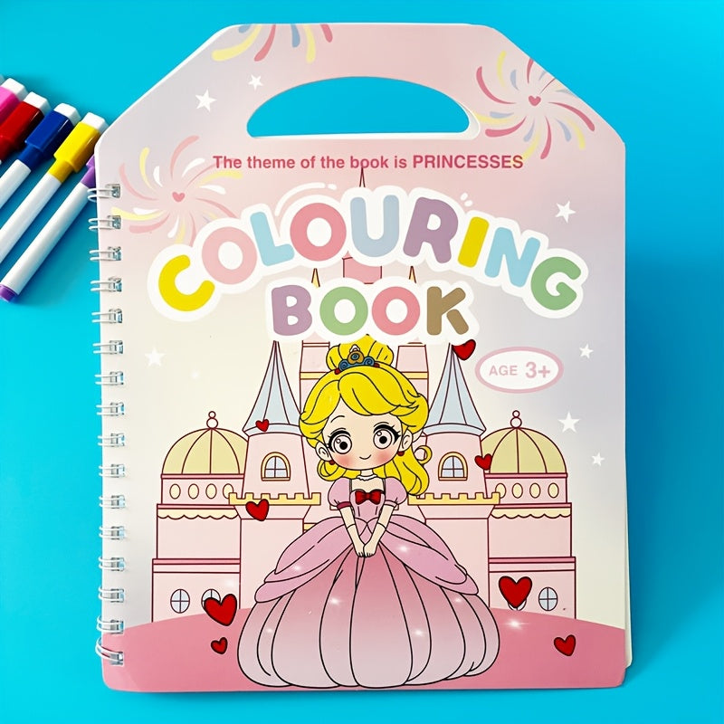 Princess Coloring Book & Markers Set