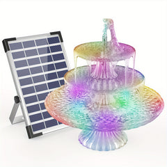 Solar Pump DIY Fountain Bird Bath Hummingbird Garden Decor