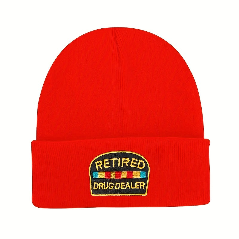 Embroidery Knitted Hat Warm Beanie