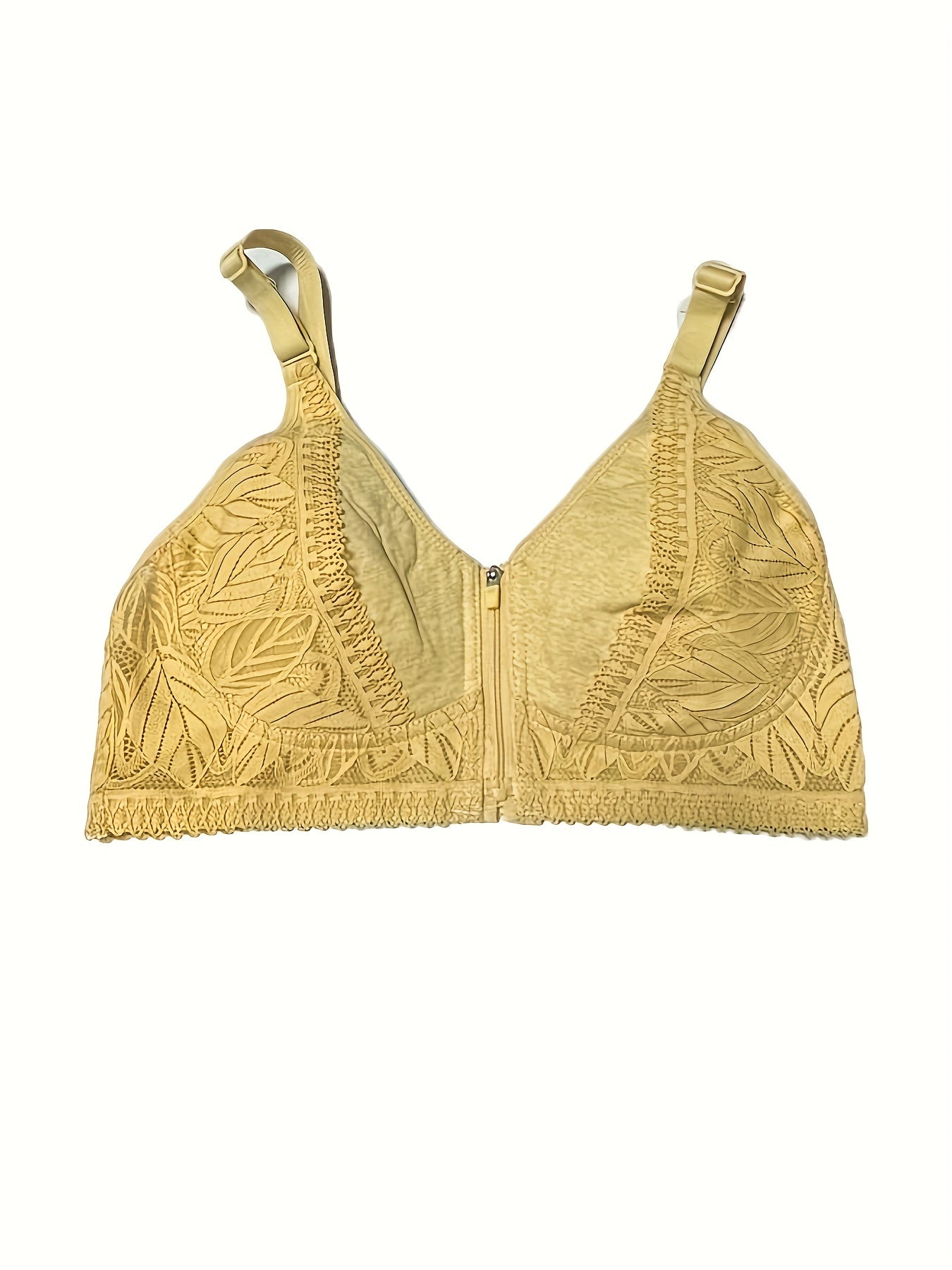 Wireless Plant Lace Bra Full Coverage Women's Lingerie